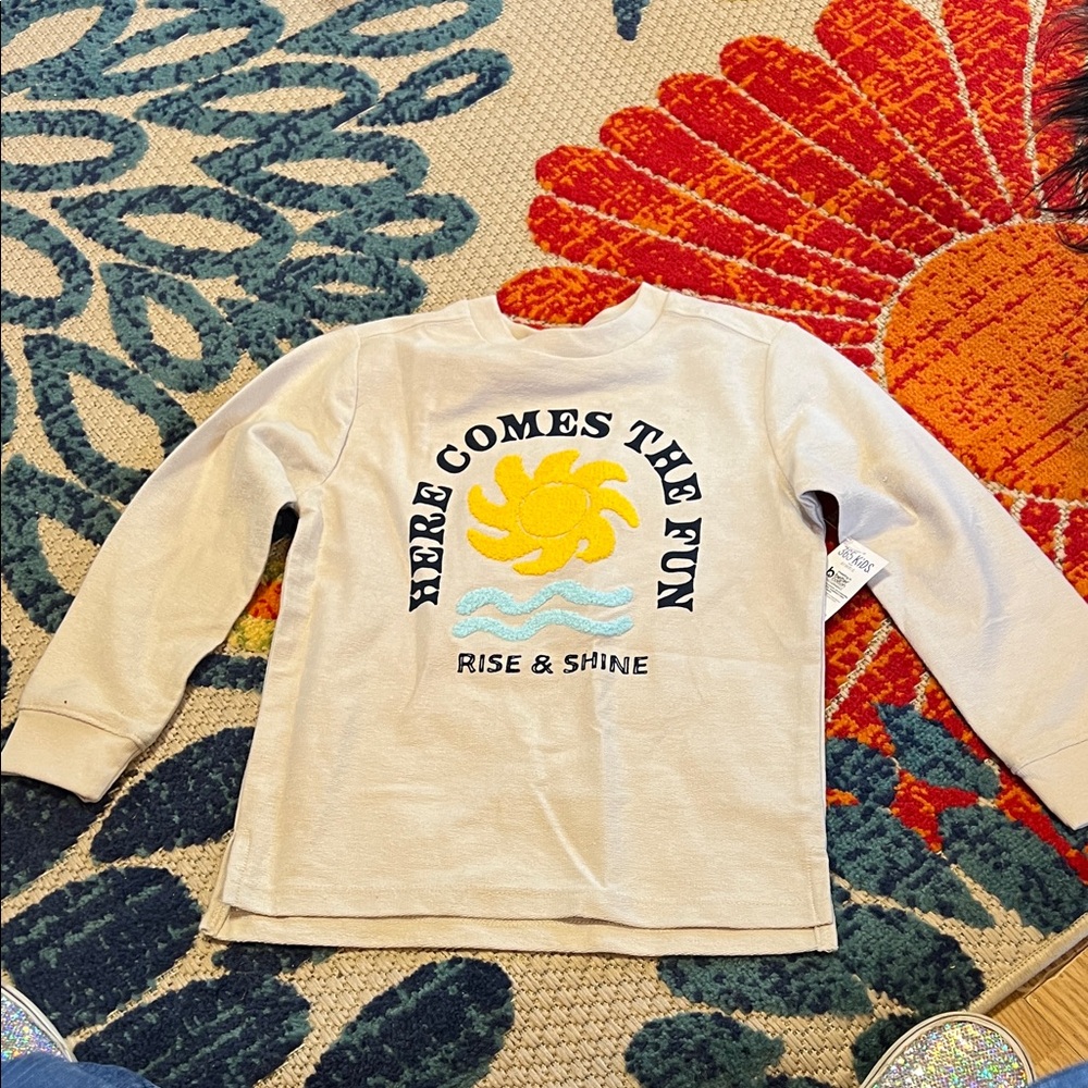 Rise & Shine Kids Long Sleeve Shirt - Cream